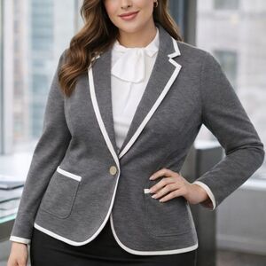 Banana Republic Tailored Blazer Size 8 NWT Navy Professional Career Office Siren